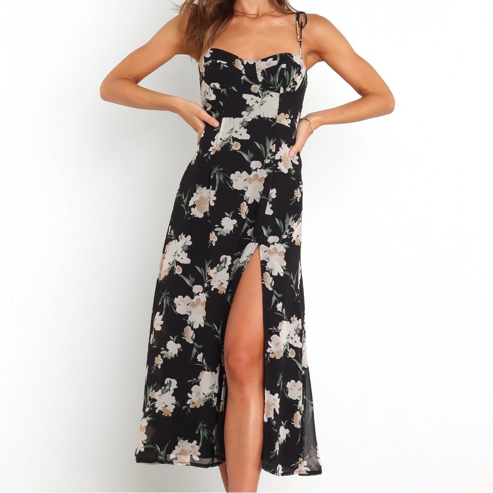 Petal & Pup Floral Black Meg Dress